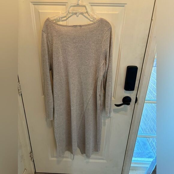 Anthropologie Moth Large Long Sleeve Thin Sweater Dress with Crossback detail - Picture 5 of 6